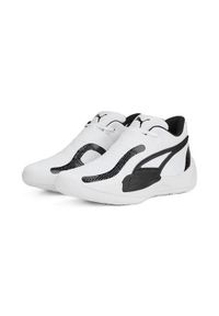 Buty koszykarskie męskie Puma Rise Nitro. Zapięcie: sznurówki. Kolor: biały. Materiał: materiał, tkanina, syntetyk. Szerokość cholewki: normalna