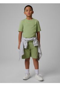 4f - 4F Spodenki dresowe chłopięce - miętowe 140 (9-10 lat). Okazja: na spacer. Kolor: turkusowy. Materiał: dresówka. Sezon: lato #1