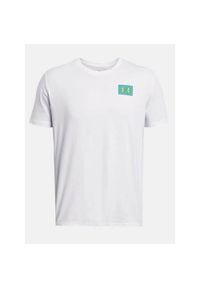Koszulka sportowa męska Under Armour 1382828100. Kolor: biały. Długość rękawa: krótki rękaw. Długość: krótkie #1