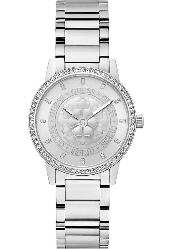 Zegarek damski Guess GW0747L1 CYRKONIE srebrny. Kolor: srebrny