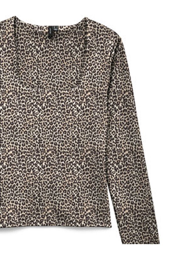 Vero Moda Bluzka Million 10334613 Beżowy Regular Fit. Kolor: beżowy. Materiał: syntetyk
