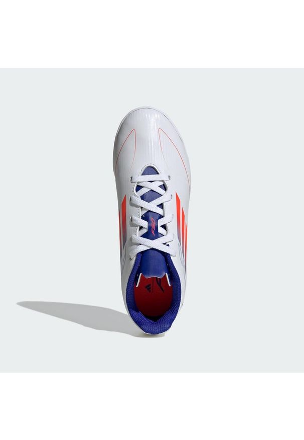 Adidas - Buty F50 Club IN Kids. Kolor: czerwony, niebieski, wielokolorowy, biały. Materiał: materiał. Sport: piłka nożna