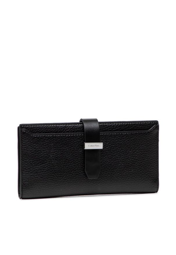 Calvin Klein Duży Portfel Damski Ck Code Business Cardholder K60K608750 Czarny. Kolor: czarny. Materiał: skóra