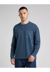 Lee - LEE LS CORE LOOSE TEE MĘSKI LONGSLEEVE KOSZULKA Z DŁUGIM RĘKAWEM LOGO MARINE L69RCO54. Długość rękawa: długi rękaw. Długość: długie. Styl: marine