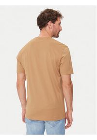 BOSS - Boss T-Shirt Tiburt 388 50512132 Beżowy Regular Fit. Kolor: beżowy. Materiał: bawełna