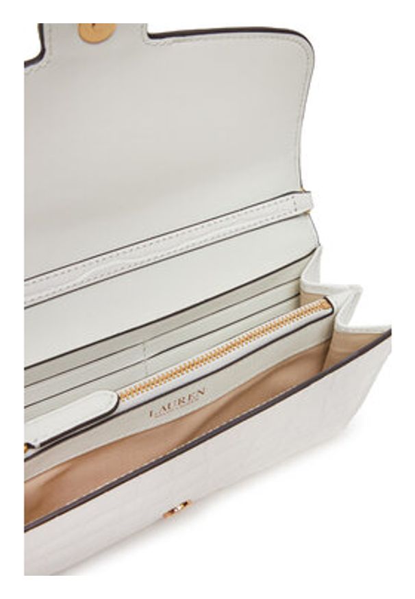 Lauren Ralph Lauren - LAUREN RALPH LAUREN Torebka 432964156002 Biały. Kolor: biały. Materiał: skórzane