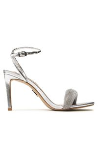 Steve Madden Sandały Entice-R SM11002267-751 Srebrny. Kolor: srebrny. Materiał: materiał