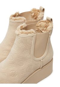 Guess Botki Jilaine FLFJIL FAL10 Beżowy. Kolor: beżowy. Materiał: skóra #2