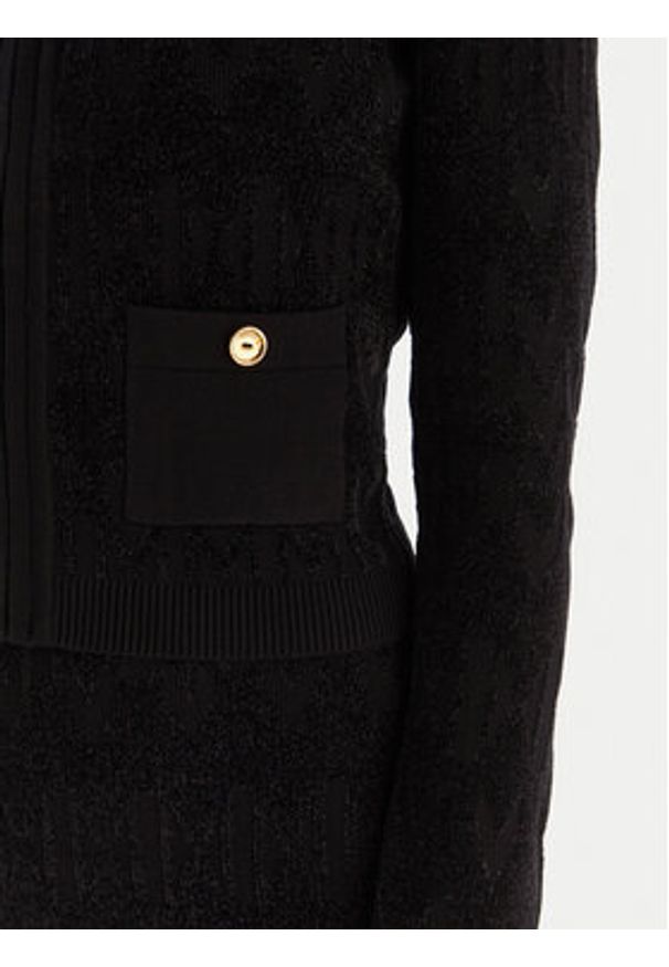 Marciano Guess Kardigan 5BGR06 5661Z Czarny Regular Fit. Kolor: czarny. Materiał: syntetyk