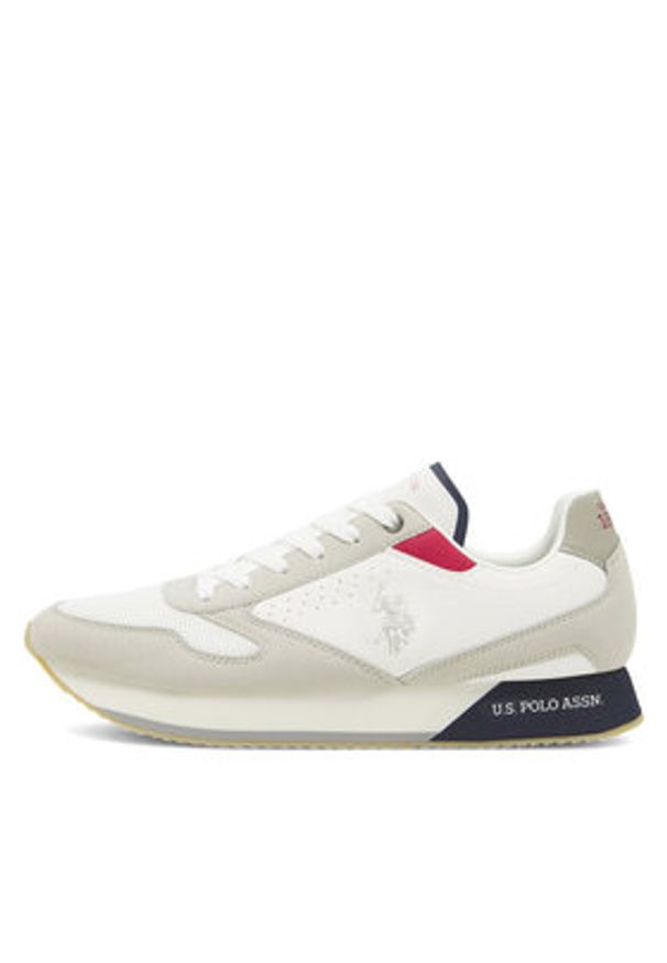 U.S. Polo Assn. Sneakersy NOBIL003G Biały. Kolor: biały. Materiał: syntetyk