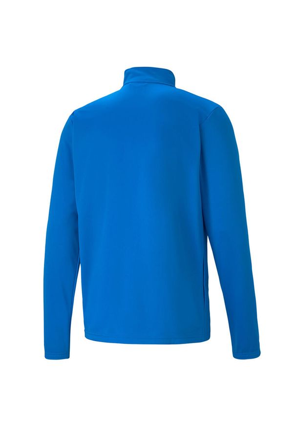Bluza męska Puma teamRISE Training Poly Jacket niebieska. Kolor: biały, wielokolorowy, niebieski. Materiał: poliester. Sport: piłka nożna