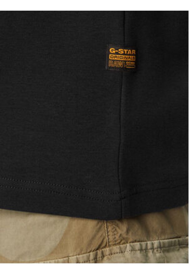 G-Star RAW - G-Star Raw T-Shirt 90s Logo D28921-D976 Czarny Regular Fit. Kolor: czarny. Materiał: bawełna