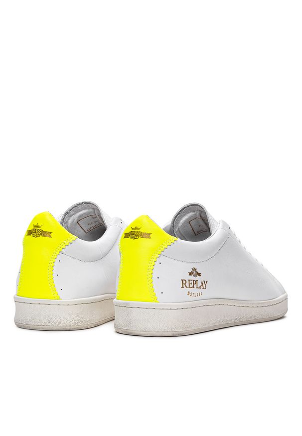 Sneakersy męskie Replay Warburton (GMZ3L.000.C0001L.2358). Okazja: na co dzień. Kolor: biały