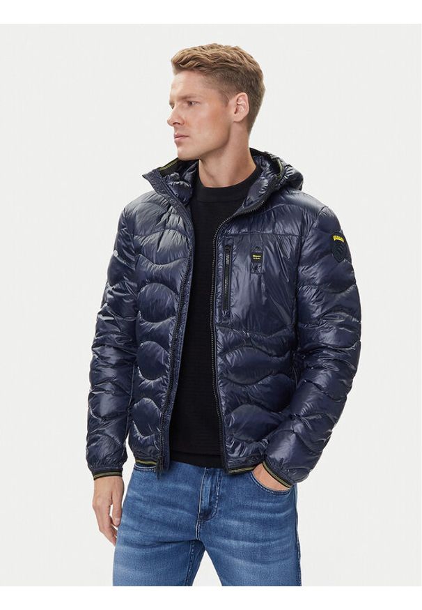 Blauer Kurtka puchowa 25WBLUC03074 Granatowy Regular Fit. Kolor: niebieski. Materiał: syntetyk