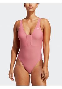 Adidas - adidas Strój kąpielowy Iconisea 3-Stripes Swimsuit IB9243 Różowy Fitted Fit. Kolor: różowy. Materiał: syntetyk #1