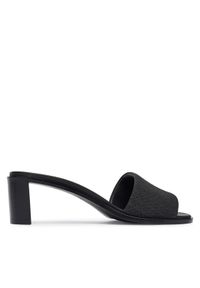 Calvin Klein Klapki Block Heel Sandal Aop HW0HW03016 Czarny. Kolor: czarny. Materiał: materiał #1