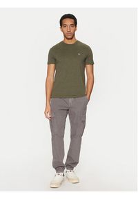 Tommy Jeans T-Shirt Jaspe DM0DM20363 Zielony Slim Fit. Kolor: zielony. Materiał: bawełna #4