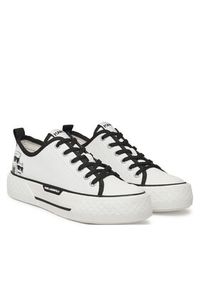 Karl Lagerfeld - KARL LAGERFELD Trampki KL60614T Biały. Kolor: biały. Materiał: materiał #3