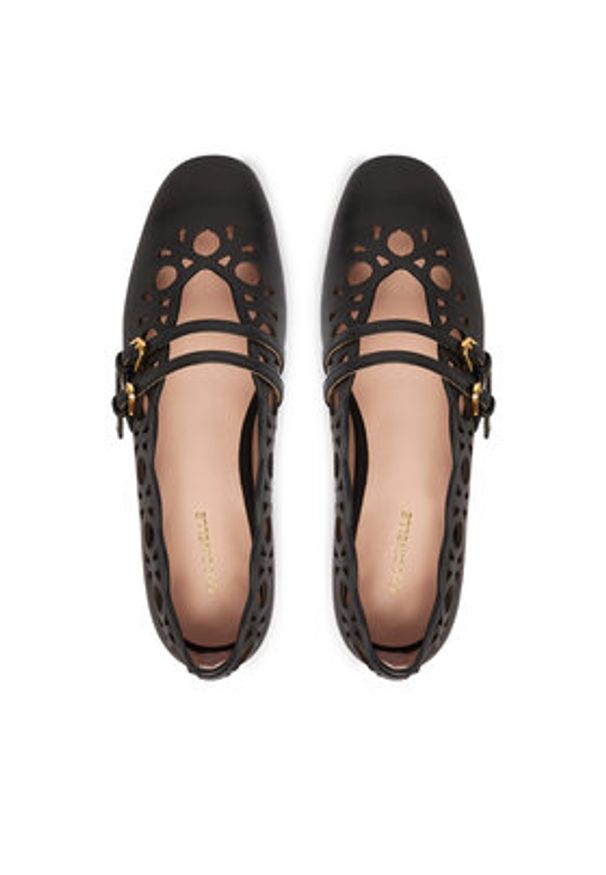 Coccinelle Baleriny E4 U6G 19 01 01 Czarny. Kolor: czarny. Materiał: skóra