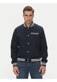 TOMMY HILFIGER - Tommy Hilfiger Kurtka bomber Americana Varsity MW0MW40647 Granatowy Regular Fit. Kolor: niebieski. Materiał: bawełna