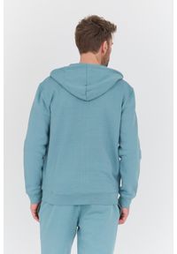 Guess - GUESS Turkusowa męska bluza Aldwin, Rozmiar L. Kolor: niebieski