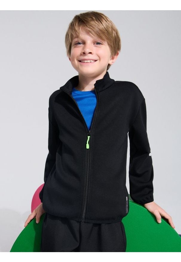 Sinsay - Bluza z elementami odblaskowymi Active - czarny. Kolor: czarny