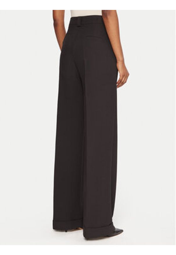 Maryley Spodnie materiałowe 25IB563/43NE Czarny Regular Fit. Kolor: czarny. Materiał: syntetyk