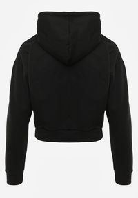 Renee - Czarna Bluza z Kapturem i Bawełną Ozdobiona Ściągaczami Evianae. Okazja: na co dzień, na spacer. Typ kołnierza: kaptur. Kolor: czarny. Materiał: bawełna. Długość rękawa: długi rękaw. Długość: długie. Wzór: aplikacja. Styl: casual #8