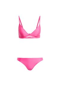 Adidas - Komplet bikini z ramiączkami regulowanymi w dwóch kierunkach Triangle. Kolor: pomarańczowy, biały, wielokolorowy