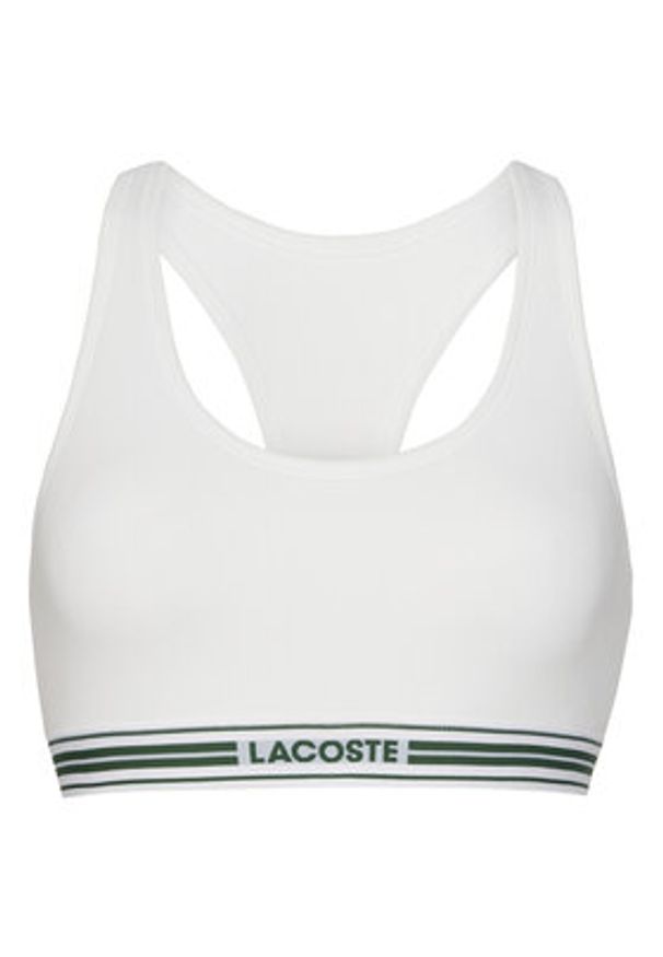 Lacoste Biustonosz top IF8167 Biały. Kolor: biały. Materiał: bawełna