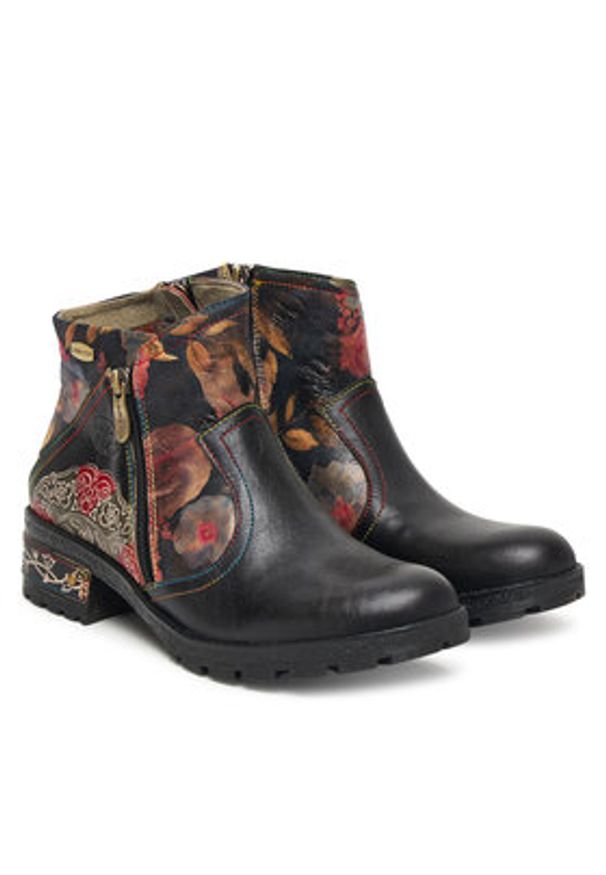 Laura Vita Botki Cocrailo 74 Czarny. Kolor: czarny. Materiał: skóra