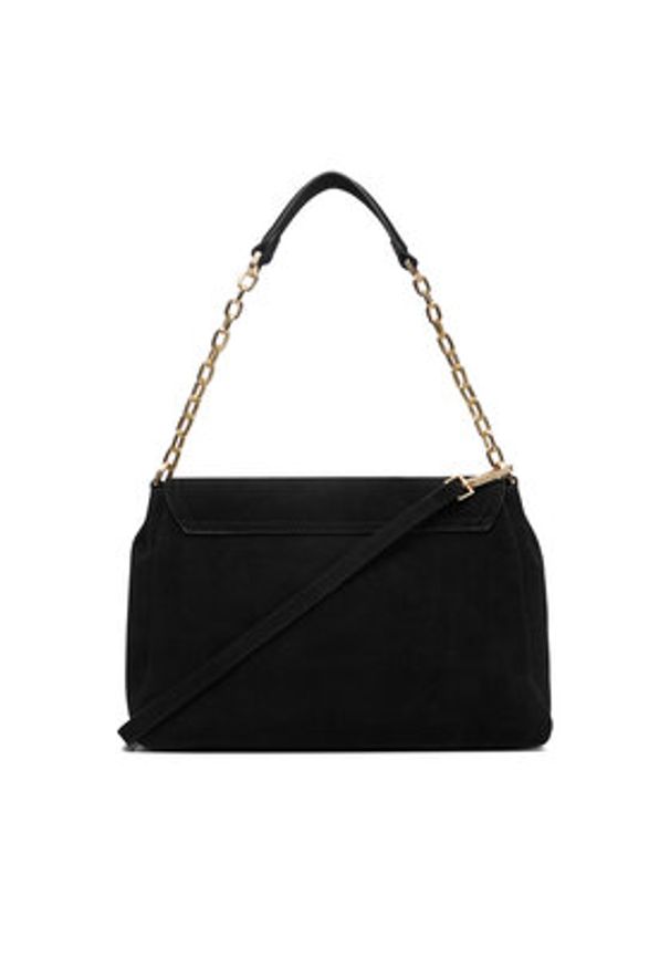 Gino Rossi - GINO ROSSI Torebka EO-LA224-19145 Czarny. Kolor: czarny. Materiał: skórzane, zamszowe