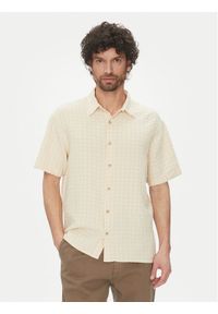 Jack & Jones Koszula Dobby 12277184 Beżowy Relaxed Fit. Kolor: beżowy. Materiał: bawełna #1