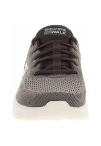 skechers - Buty do chodzenia męskie Skechers Go Walk Flex New World. Zapięcie: sznurówki. Kolor: brązowy. Materiał: materiał, syntetyk, tkanina. Szerokość cholewki: normalna. Sport: turystyka piesza