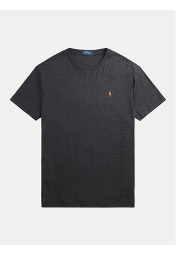 Polo Ralph Lauren T-Shirt Tsh 710740727032 Szary Slim Fit. Typ kołnierza: polo. Kolor: szary. Materiał: bawełna