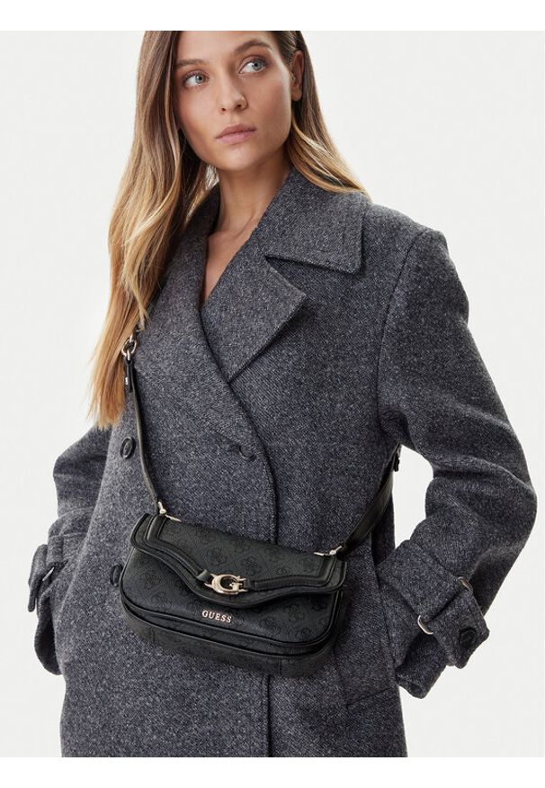 Guess Torebka Dea Mini HWSG79 93790 Szary. Kolor: szary. Materiał: skórzane