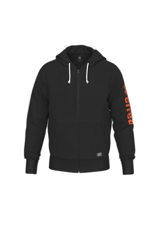 ERREA - Bluza z kapturem dla dzieci z zamkiem błyskawicznym Errea Essential. Typ kołnierza: kaptur. Kolor: czarny, pomarańczowy, wielokolorowy