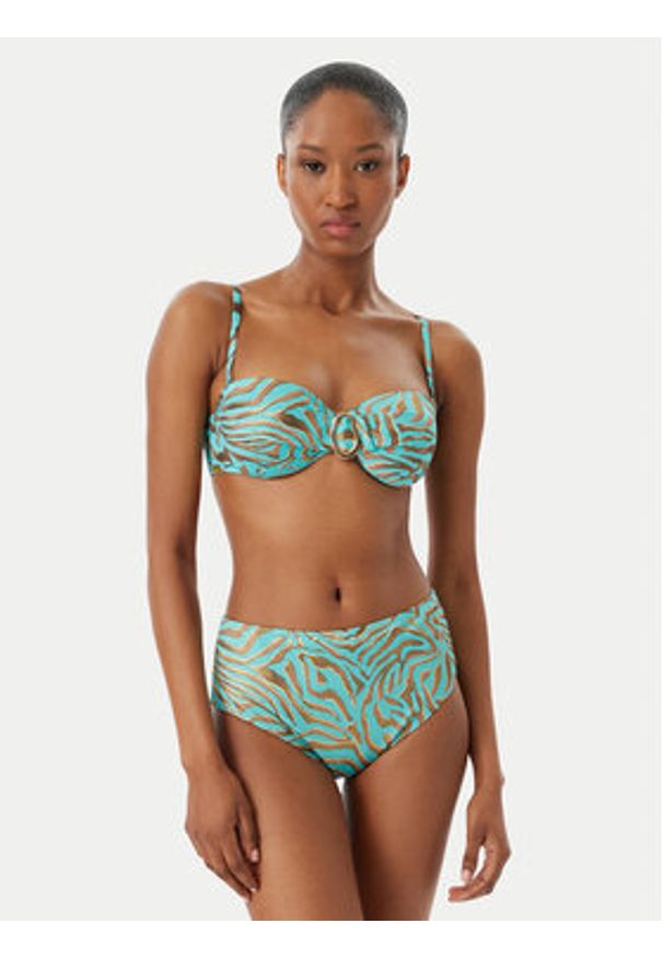 SELMARK - Selmark Góra od bikini BN716 Turkusowy. Kolor: turkusowy. Materiał: syntetyk