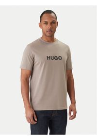 Hugo - HUGO T-Shirt Dumeo 50557437 Beżowy Regular Fit. Kolor: beżowy. Materiał: bawełna #1