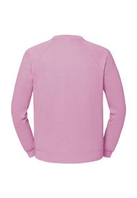FRUIT OF THE LOOM - Klasyczna Bluza Raglanowa Unisex Dla Dorosłych. Kolor: różowy. Długość rękawa: raglanowy rękaw