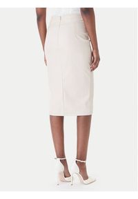 Rinascimento Spódnica z imitacji skóry CFC0127468003 Beżowy Slim Fit. Kolor: beżowy. Materiał: skóra #2