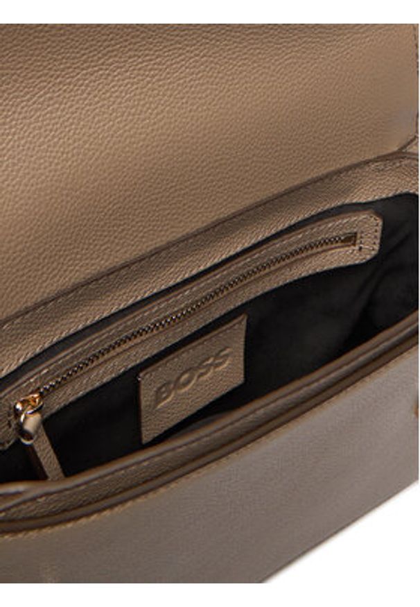 BOSS Torebka 50554935 Brązowy. Kolor: brązowy. Materiał: skórzane