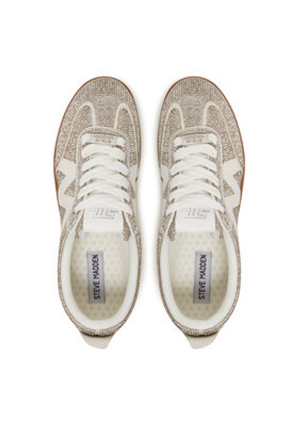 Steve Madden Sneakersy Degree-R SM11003778 Srebrny. Kolor: srebrny. Materiał: materiał