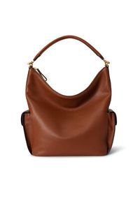 Lauren Ralph Lauren - LAUREN RALPH LAUREN Torebka 431P10123001 Brązowy. Kolor: brązowy. Materiał: skórzane #4