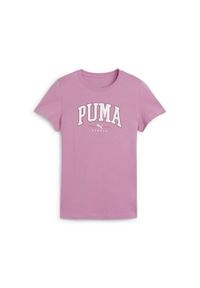Koszulka sportowa dziewczęca Puma Squad Tee. Kolor: różowy. Długość rękawa: krótki rękaw. Długość: krótkie