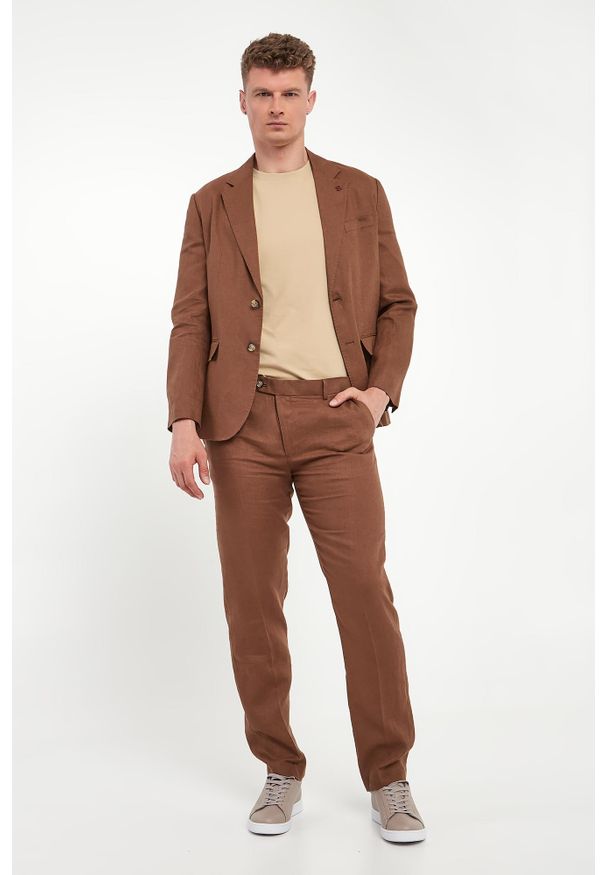 Liu Jo - Spodnie męskie lniane LIU JO. Materiał: len