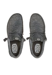 Hey dude - Hey Dude Mokasyny Wally 40536-025 Szary. Kolor: szary. Materiał: materiał #4
