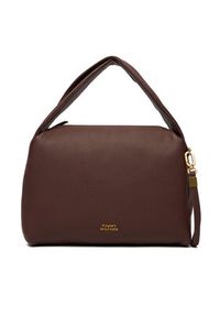 TOMMY HILFIGER - Tommy Hilfiger Torebka City Leather Shoulder Bag AW0AW18152 Brązowy. Kolor: brązowy. Materiał: skórzane #5