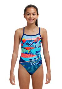 FUNKITA - Stroj kąpielowy dziewczęcy Funkita Vive La Funky Single Strap. Kolor: wielokolorowy