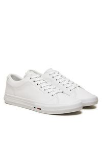 TOMMY HILFIGER - Tommy Hilfiger Sneakersy Hi Vulc Street Low FM0FM05312 Biały. Kolor: biały. Materiał: skóra #6